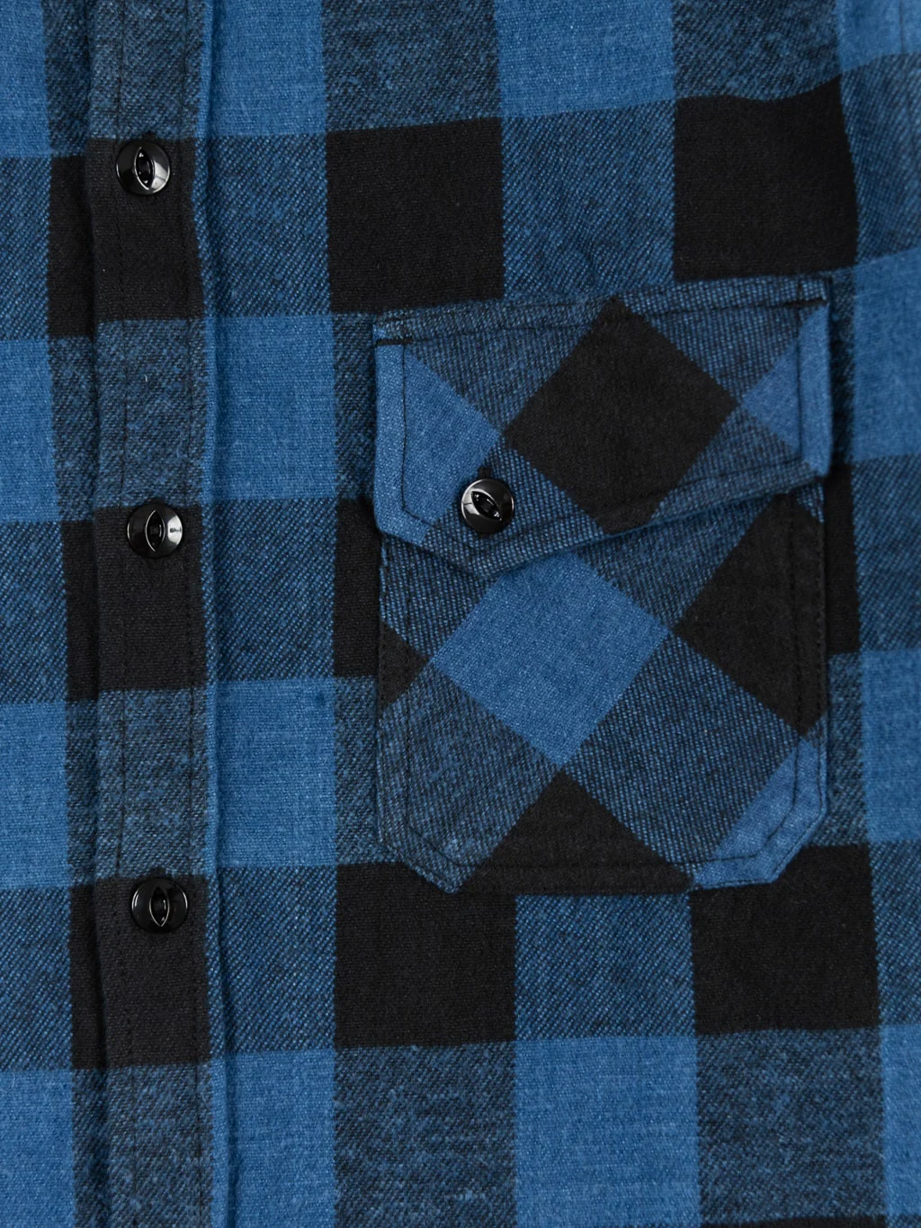 3sixteen Crosscut Flannel Indigo Buffalo Plaid - Image 14