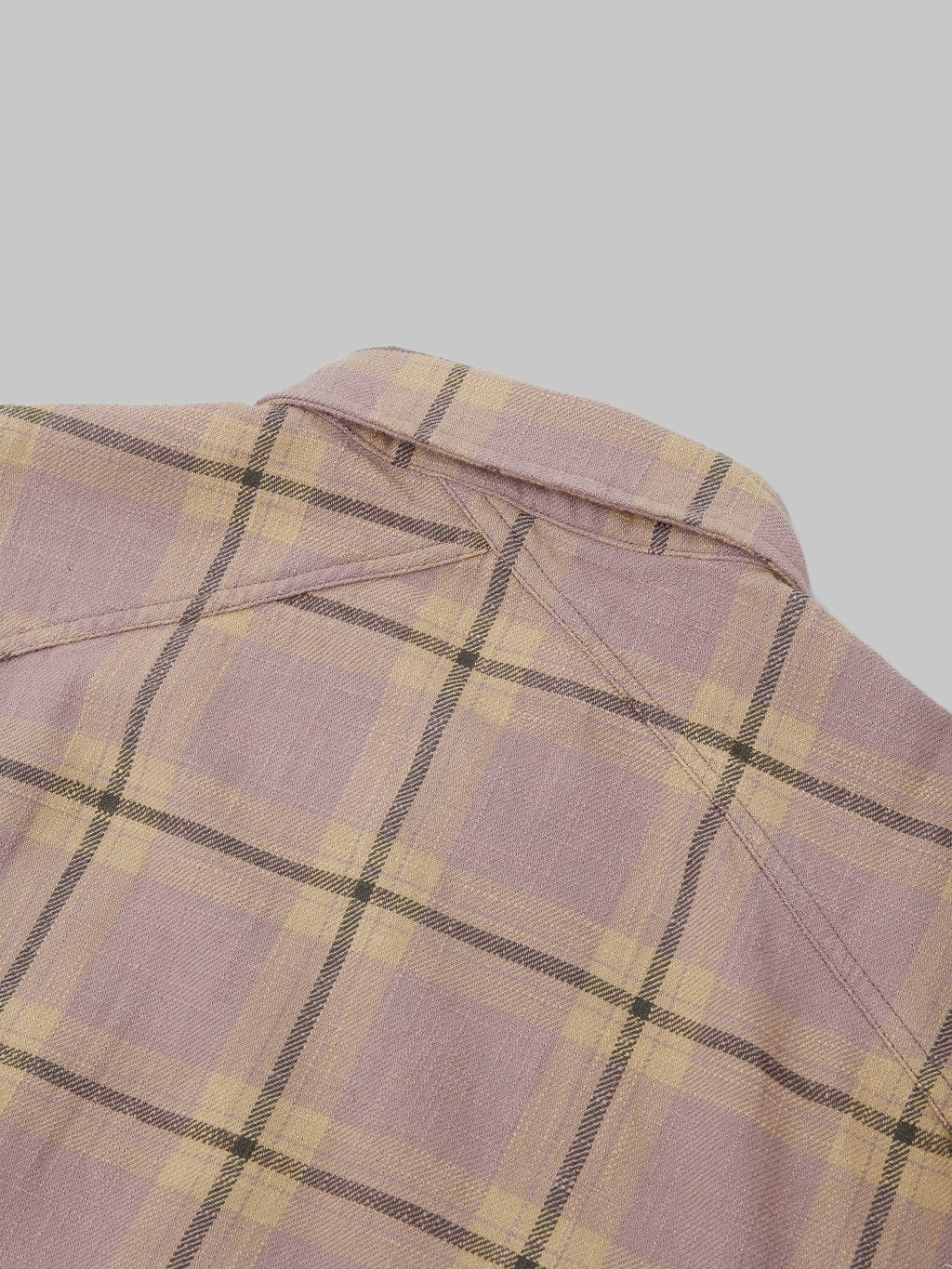 3sixteen Crosscut Flannel Mauve Slub Check - Image 12