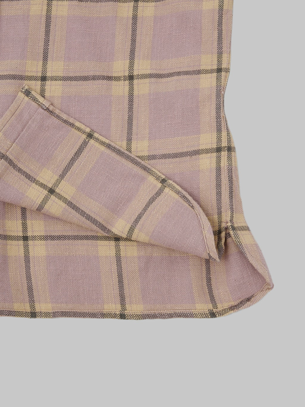 3sixteen Crosscut Flannel Mauve Slub Check - Image 14
