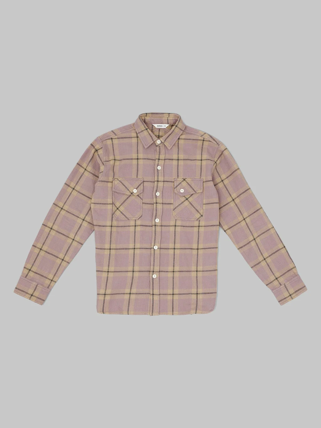 3sixteen Crosscut Flannel Mauve Slub Check - Image 8