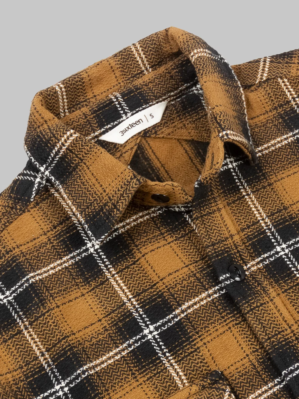3sixteen Crosscut Flannel Sienna Check - Image 12
