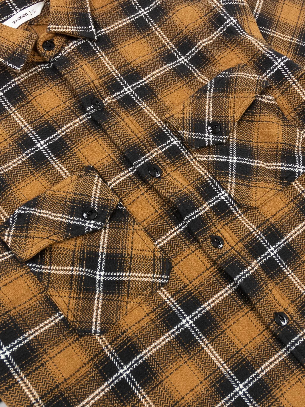3sixteen Crosscut Flannel Sienna Check - Image 17