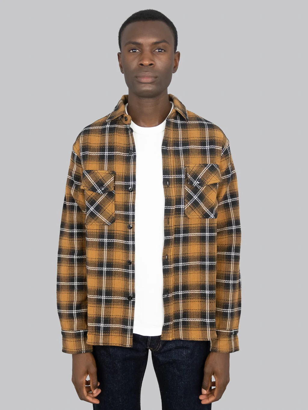3sixteen Crosscut Flannel Sienna Check - Image 4