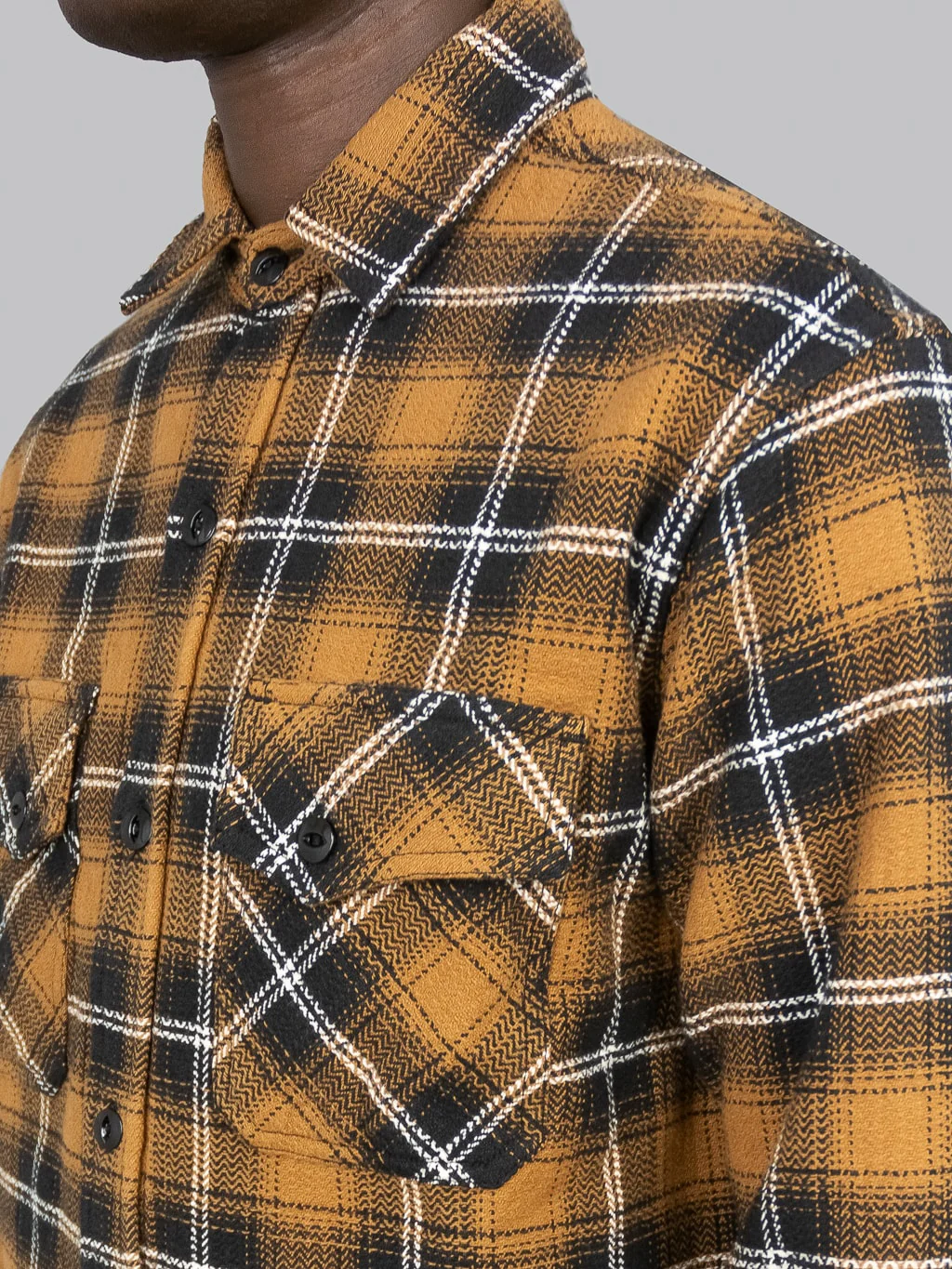 3sixteen Crosscut Flannel Sienna Check - Image 5