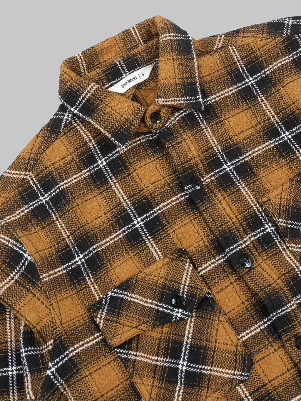 3sixteen Crosscut Flannel Sienna Check - Image 9