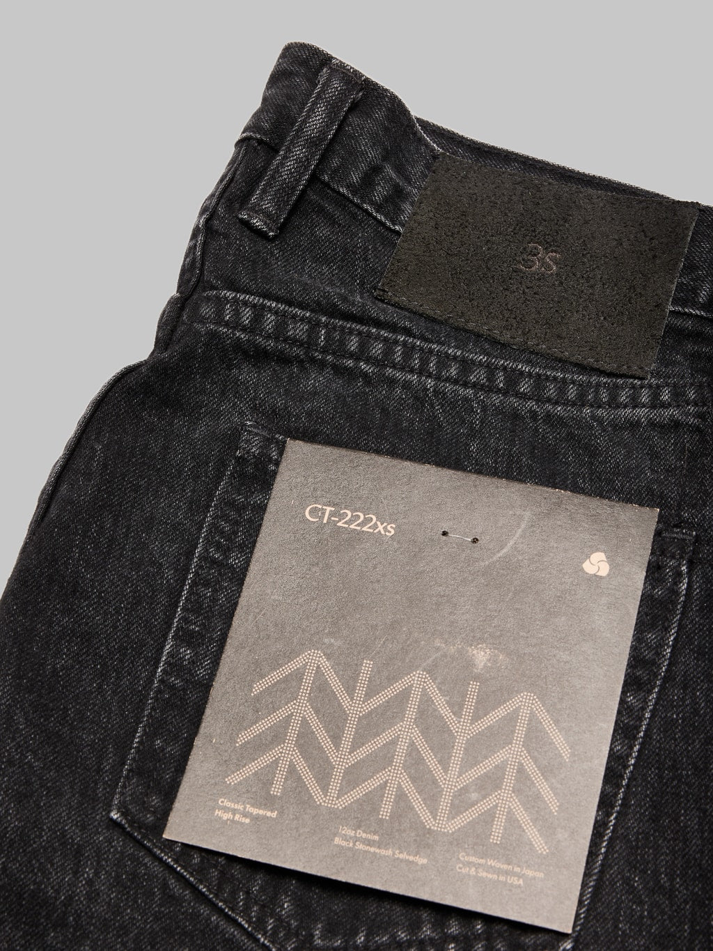 3sixteen CT-222xs Stonewashed Double Black Classic Tapered Jeans - Image 19