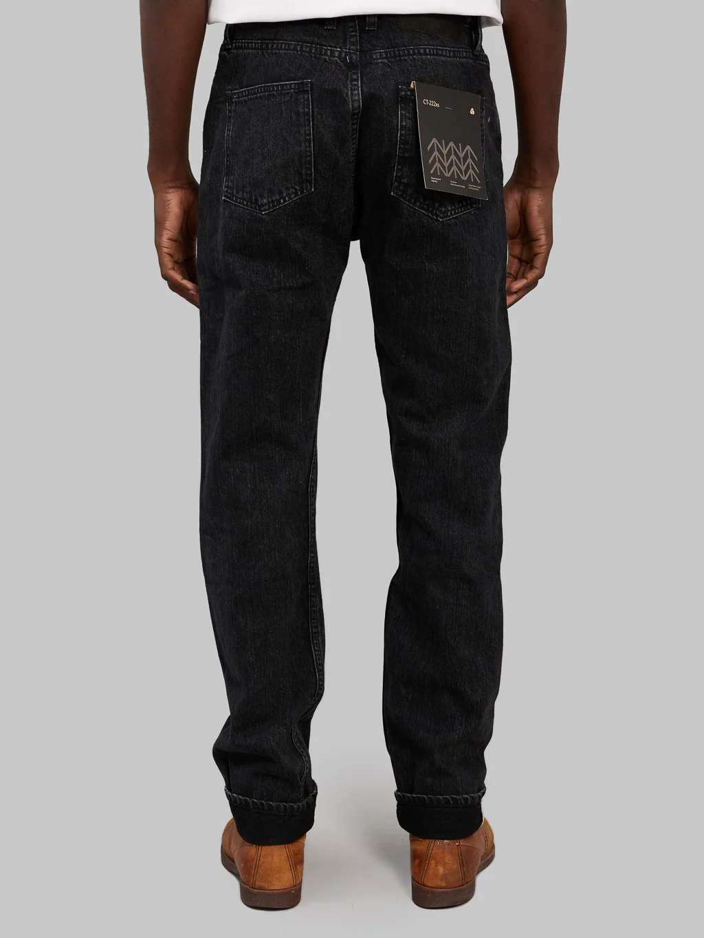 3sixteen CT-222xs Stonewashed Double Black Classic Tapered Jeans - Image 4