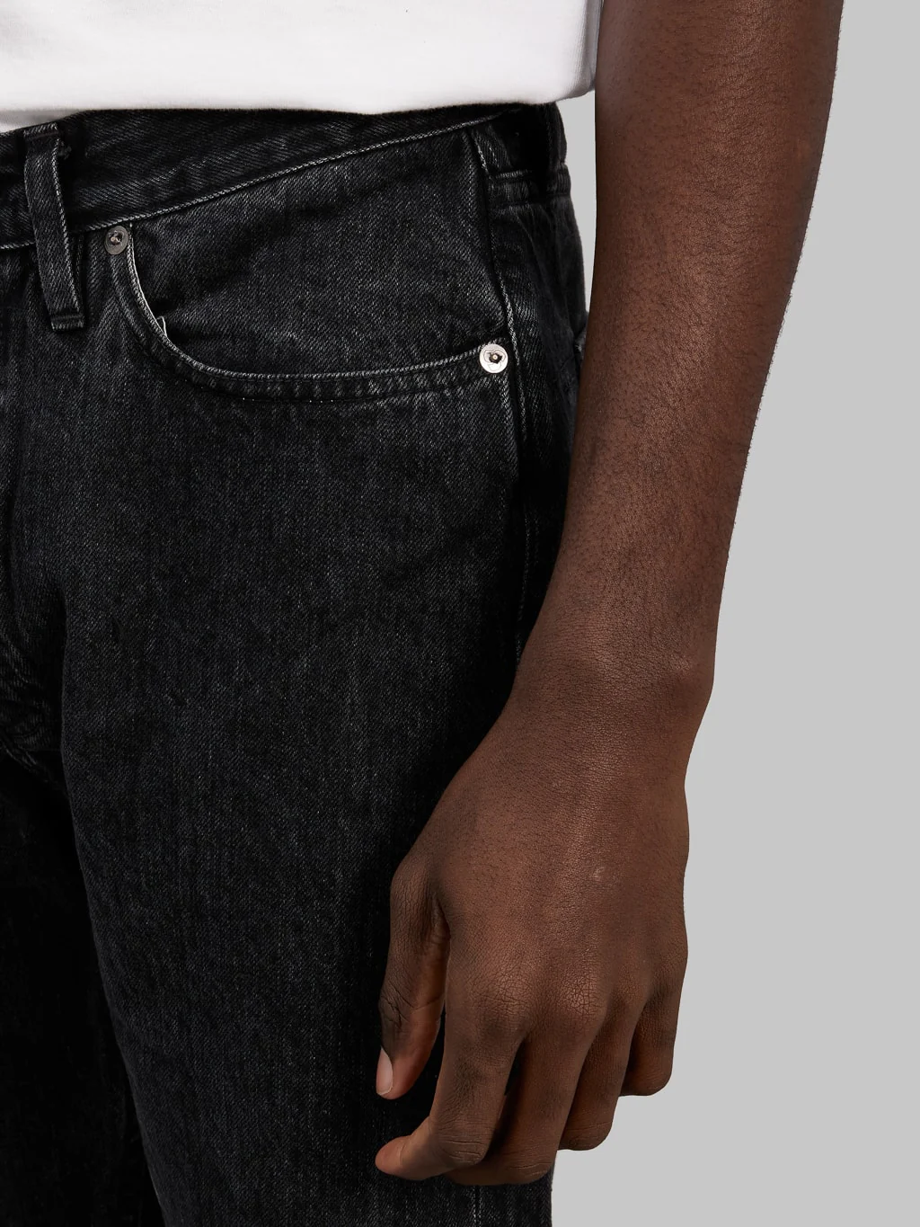 3sixteen CT-222xs Stonewashed Double Black Classic Tapered Jeans - Image 7