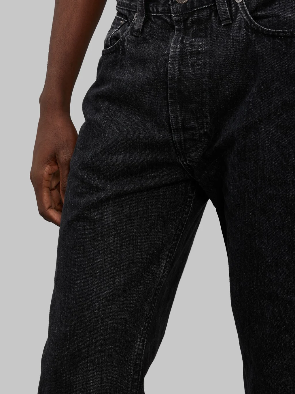 3sixteen CT-222xs Stonewashed Double Black Classic Tapered Jeans - Image 9