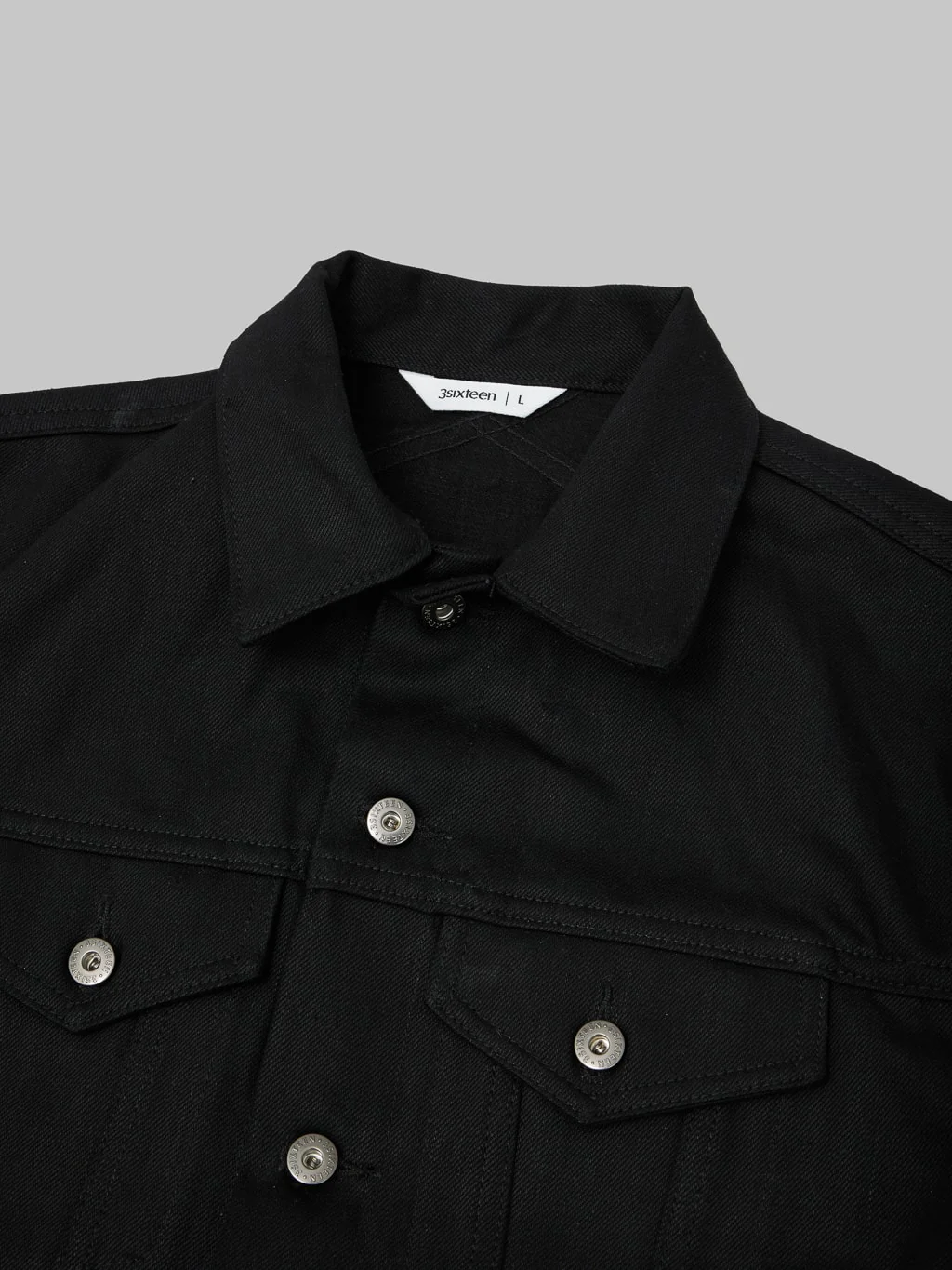 3sixteen Type 3s Denim Jacket Double Black - Image 10