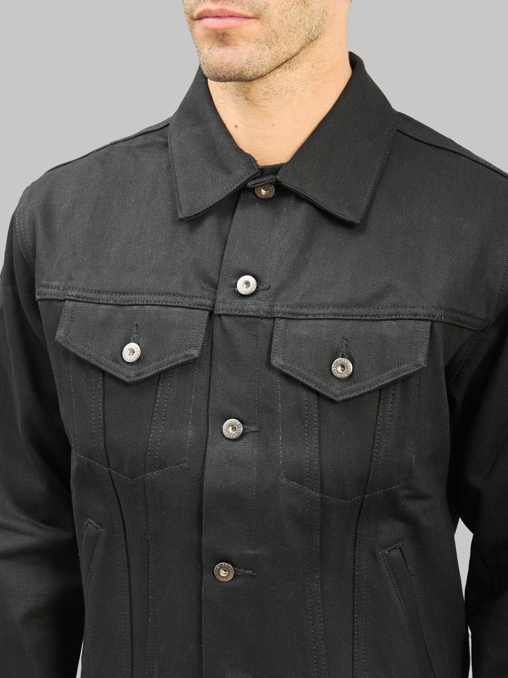 3sixteen Type 3s Denim Jacket Double Black - Image 4