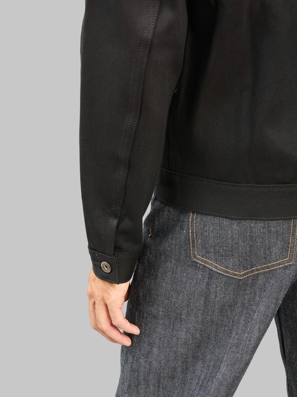3sixteen Type 3s Denim Jacket Double Black - Image 6