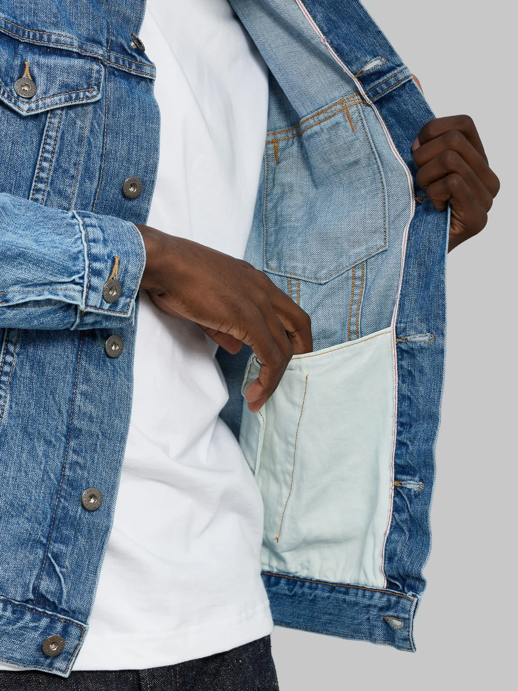3sixteen Type 3s Denim Jacket Washed 101x - Image 6