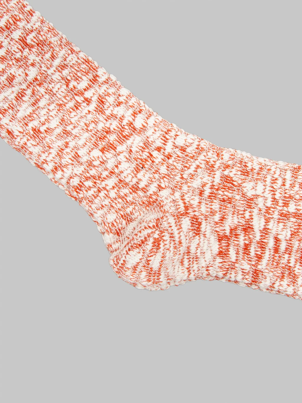 Anonymous Ism Light Weight Slub Crew Socks Teracotta - Image 5