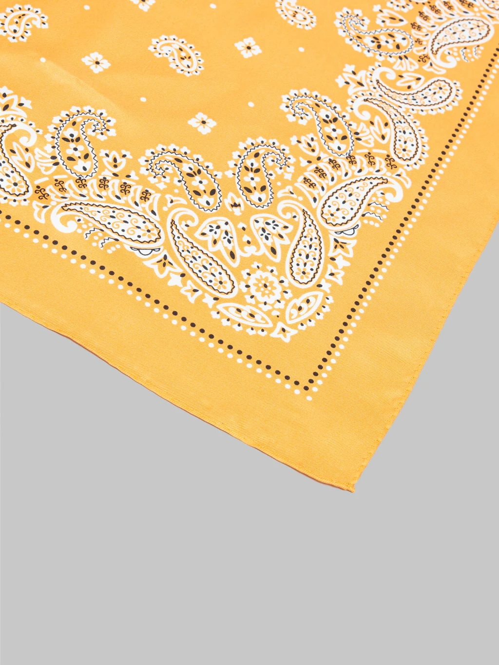Anonymous Ism Paisley & Dots Silk Scarf Orange - Image 4
