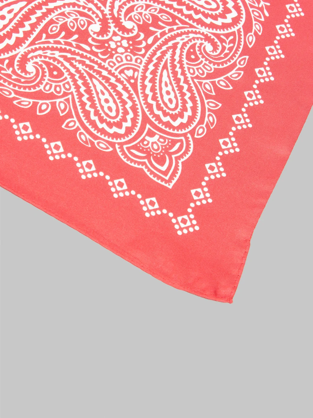 Anonymous Ism Paisley Silk Scarf Red - Image 4