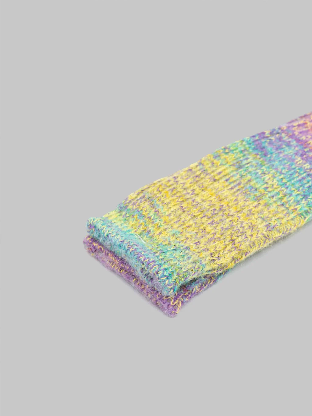 Anonymous Ism Splash Pattern Crew Socks Purple - Image 4
