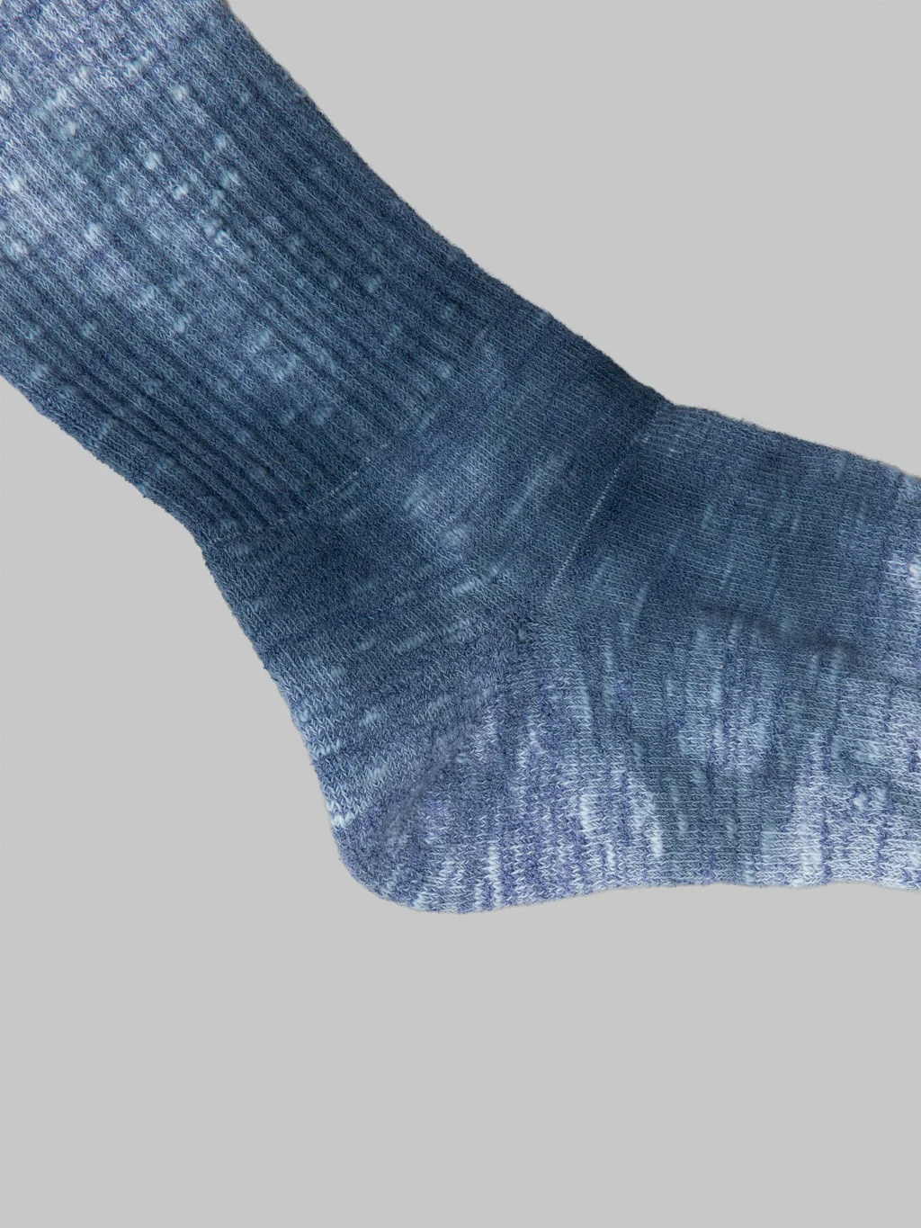 Anonymous Ism Uneven Dyed Sports Socks Navy - Image 4