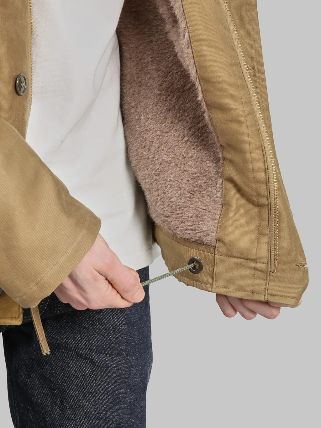 Buzz Rickson's BR15345 N-1 "Navy Department Demotex-Ed " Jacket Khaki - Image 6