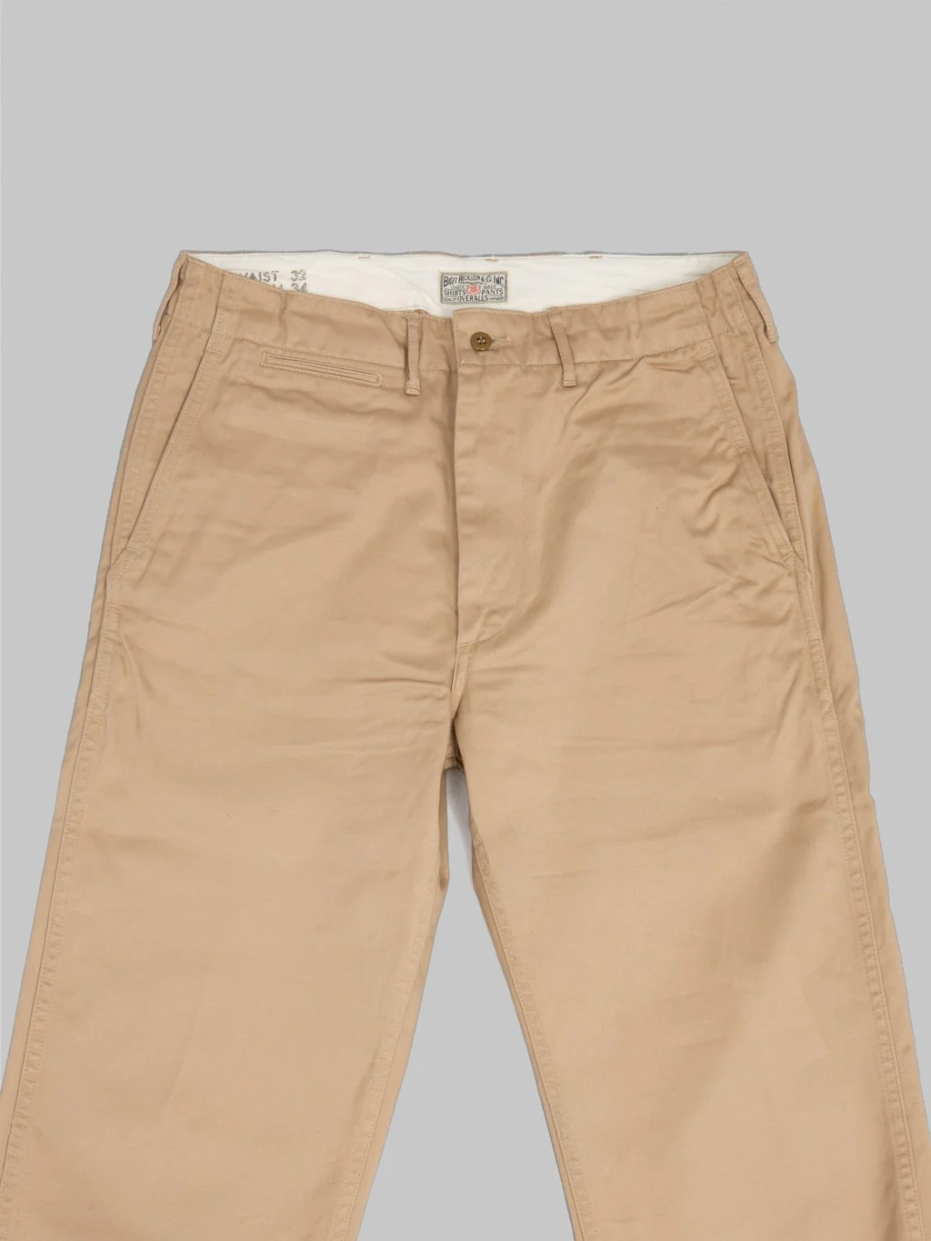 Buzz Rickson's BR40025 Original Spec. Chino Beige - Image 11