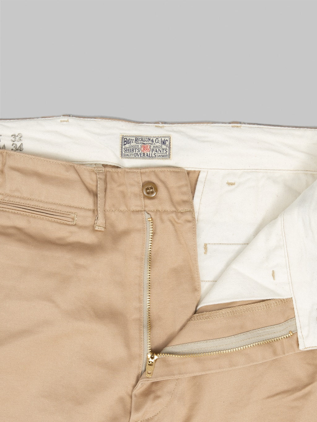 Buzz Rickson's BR40025 Original Spec. Chino Beige - Image 12