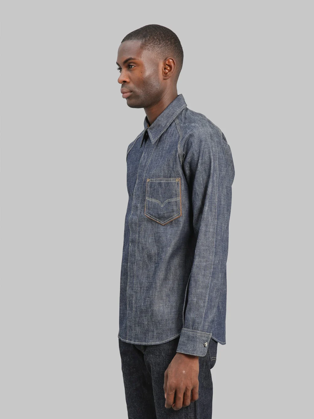 Deluxeware 7640 1940's Denim Shirt - Image 3