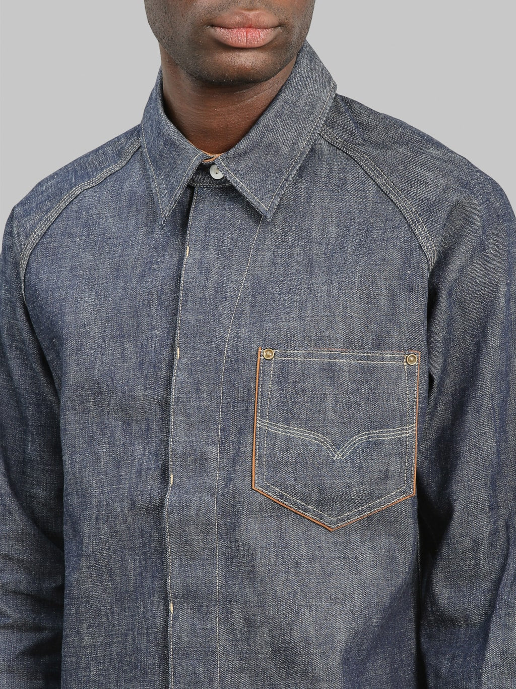 Deluxeware 7640 1940's Denim Shirt - Image 5
