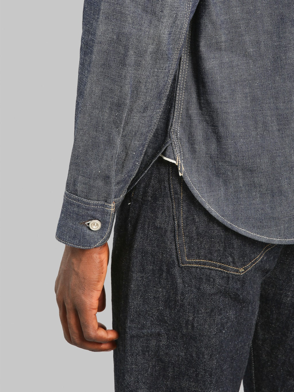 Deluxeware 7640 1940's Denim Shirt - Image 6