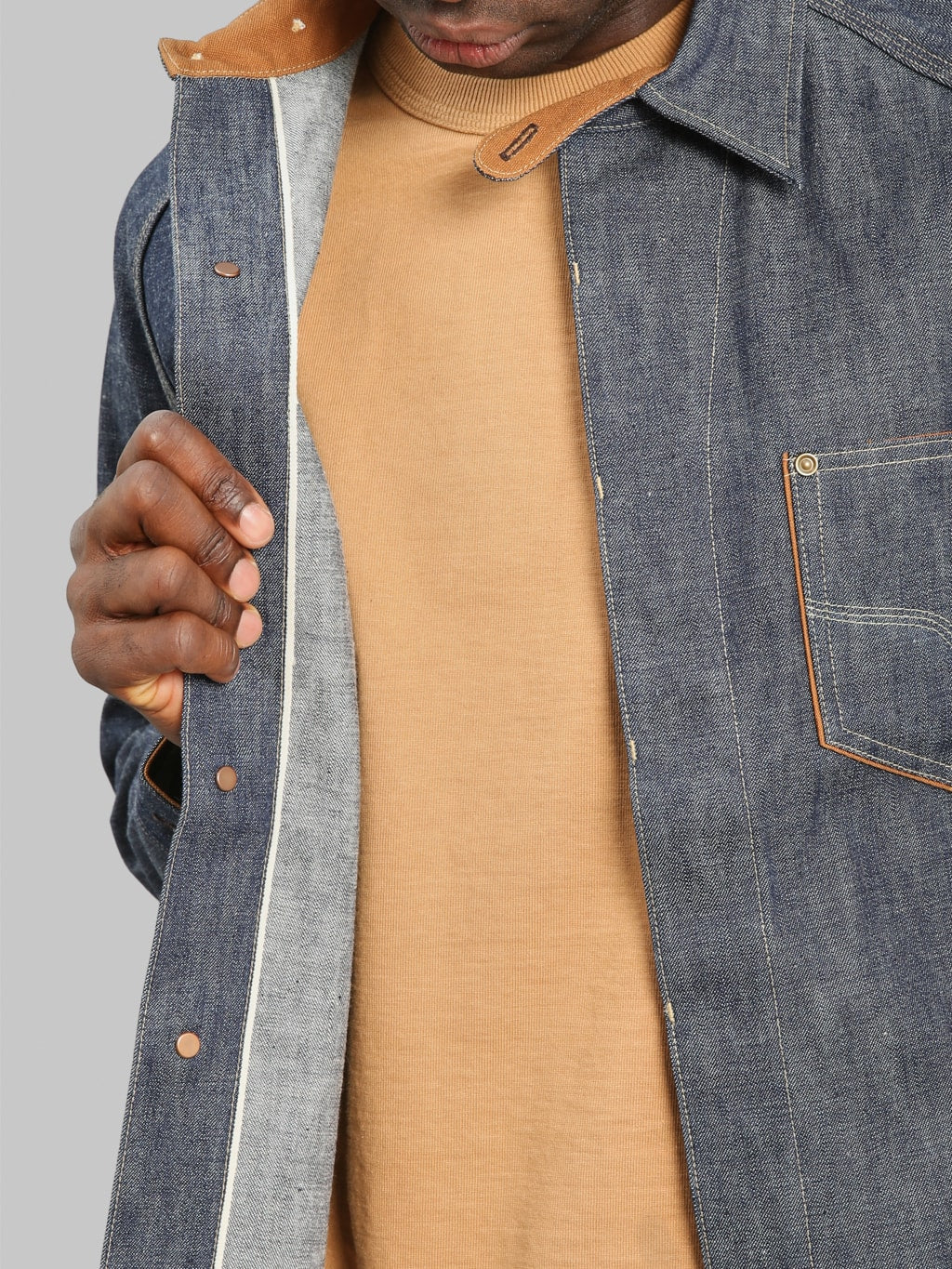 Deluxeware 7640 1940's Denim Shirt - Image 8
