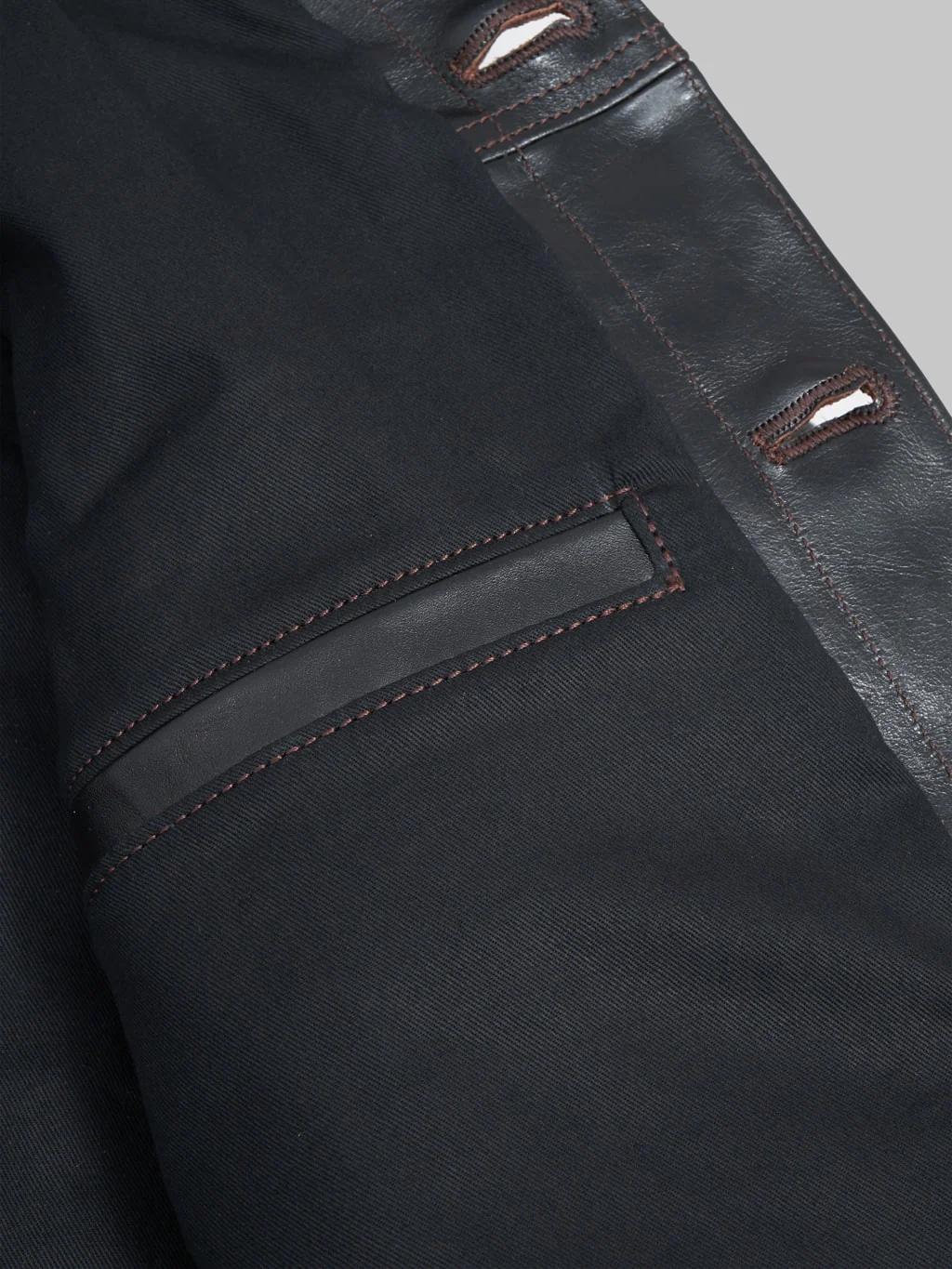 Double Helix Western Pioneer Black Tea Core Horsehide Jacket - Image 18