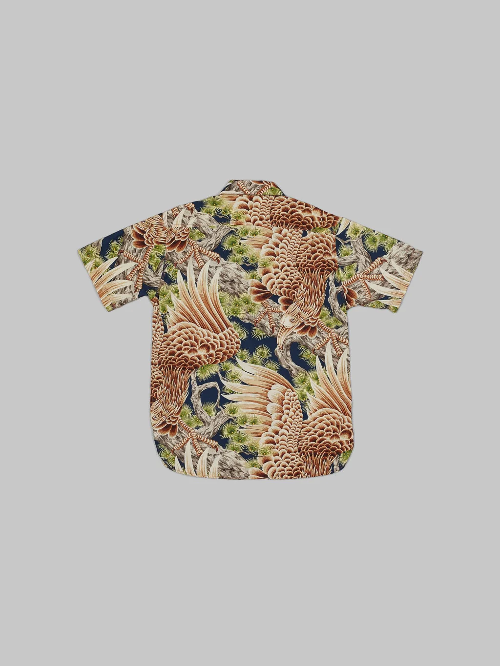 Freenote Cloth Hawaiian Navy Hawk Shirt - Image 9