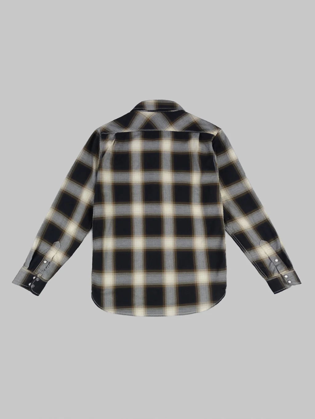 Freenote Cloth Lancaster Black Shadow Plaid Shirt - Image 9
