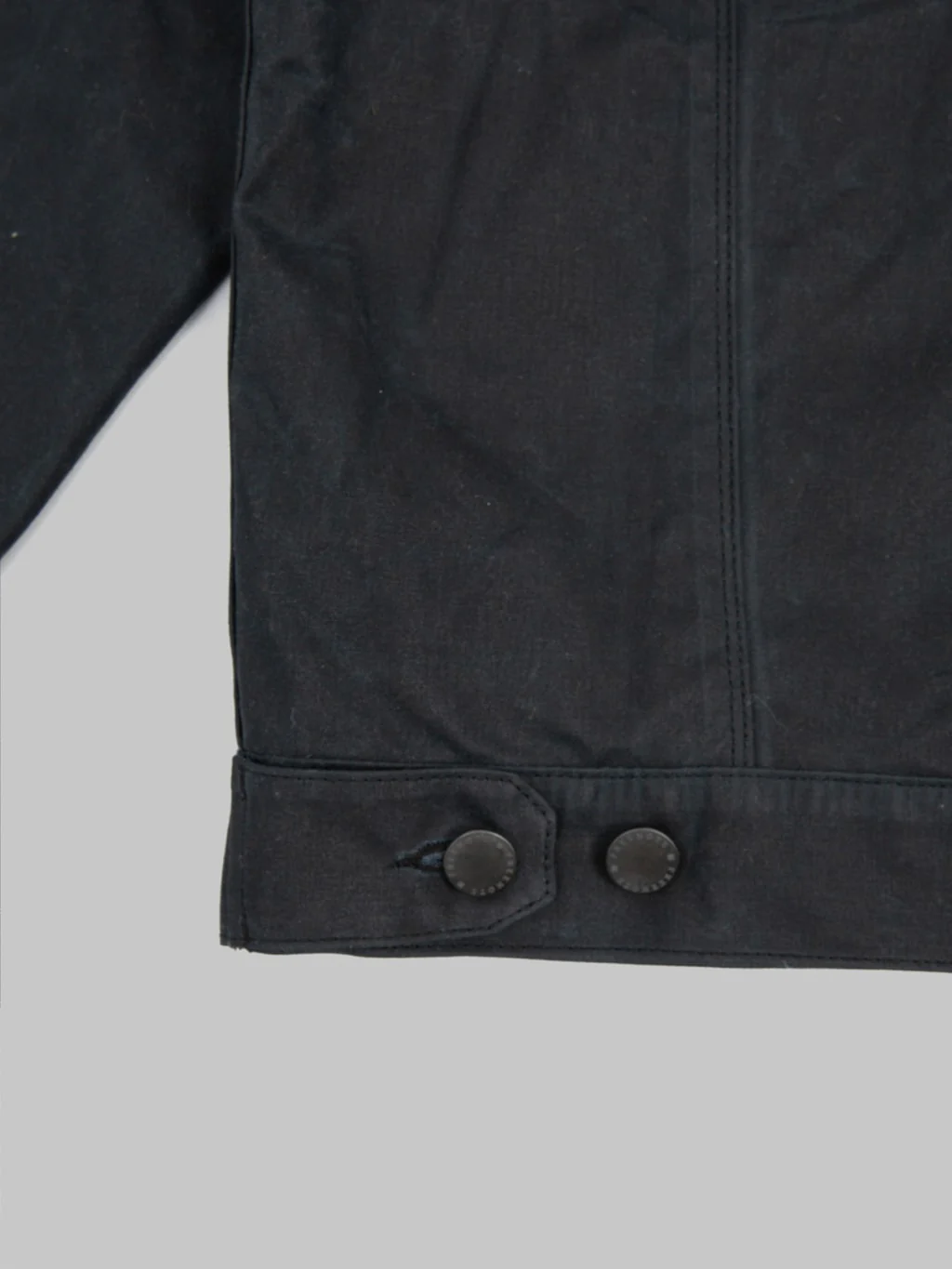 Freenote Cloth Riders Jacket Waxed Canvas Black - Image 14