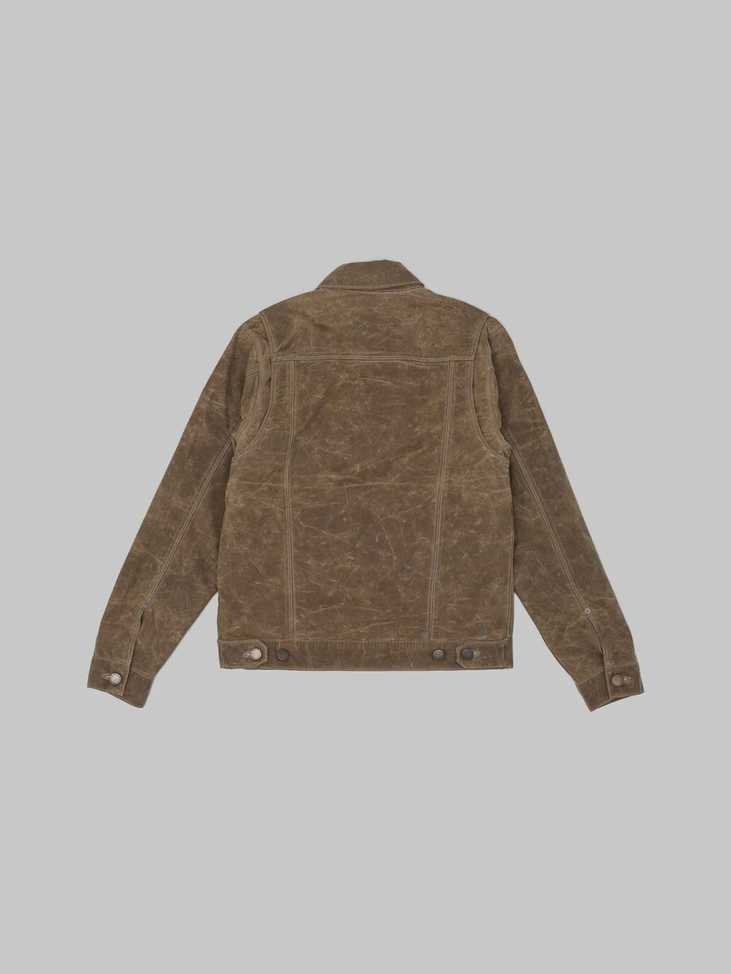 Freenote Cloth Riders Jacket Waxed Canvas Oak - Image 8