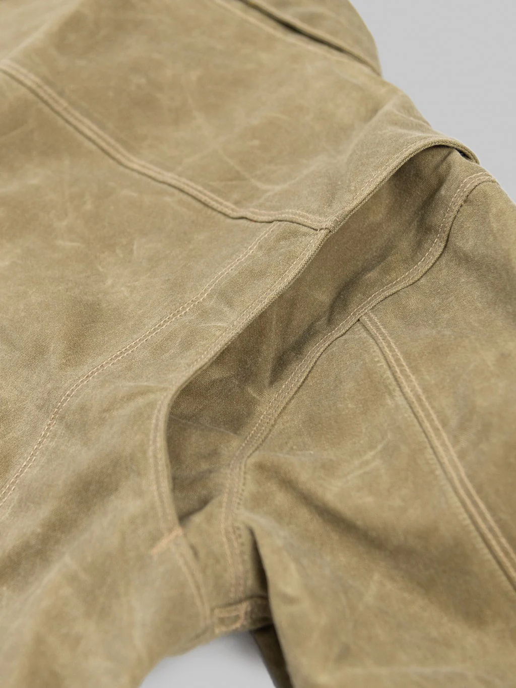 Freenote Cloth Riders Jacket Waxed Canvas Tobacco Brown Interior - Image 11