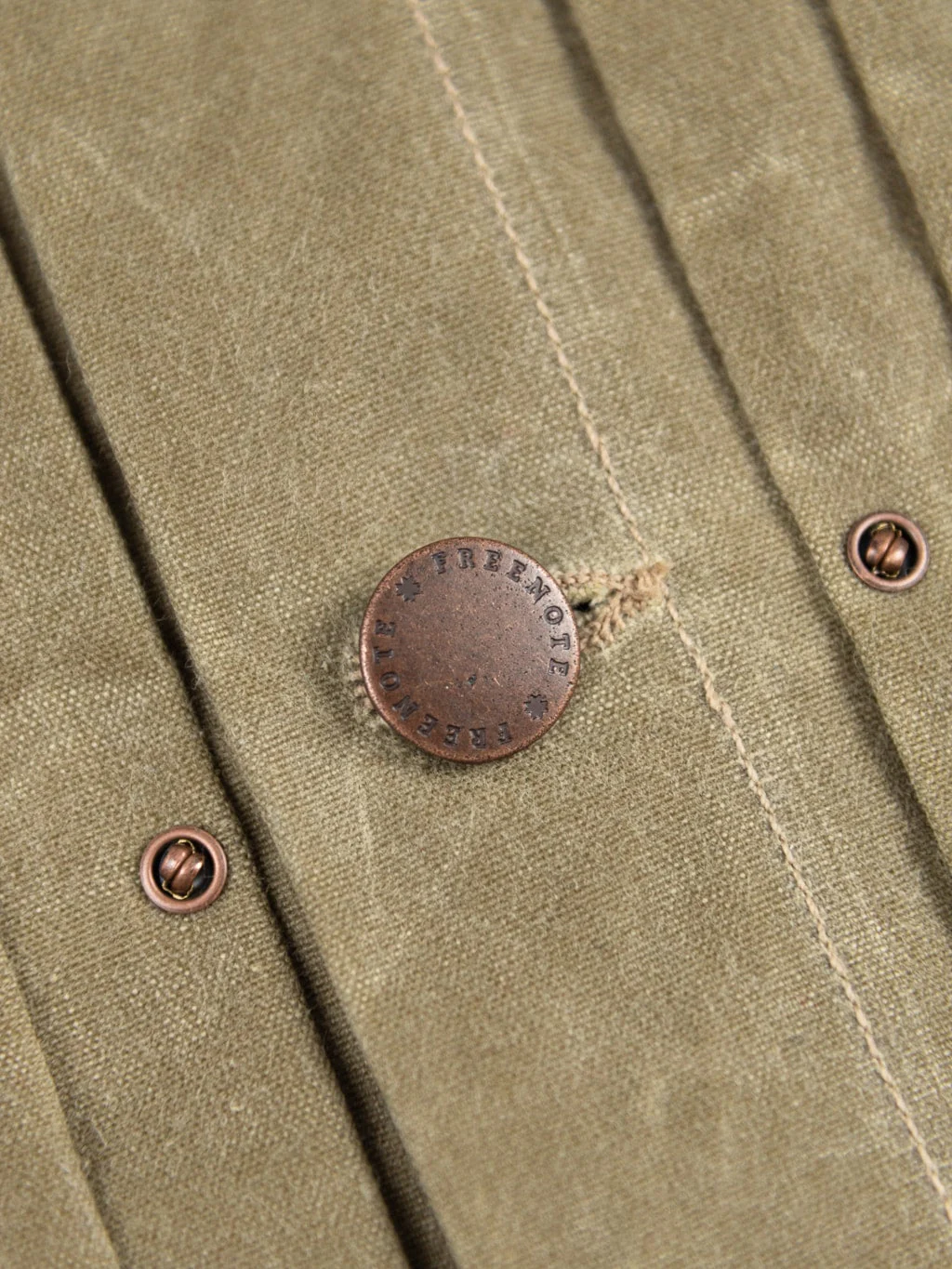 Freenote Cloth Riders Jacket Waxed Canvas Tobacco Brown Interior - Image 15