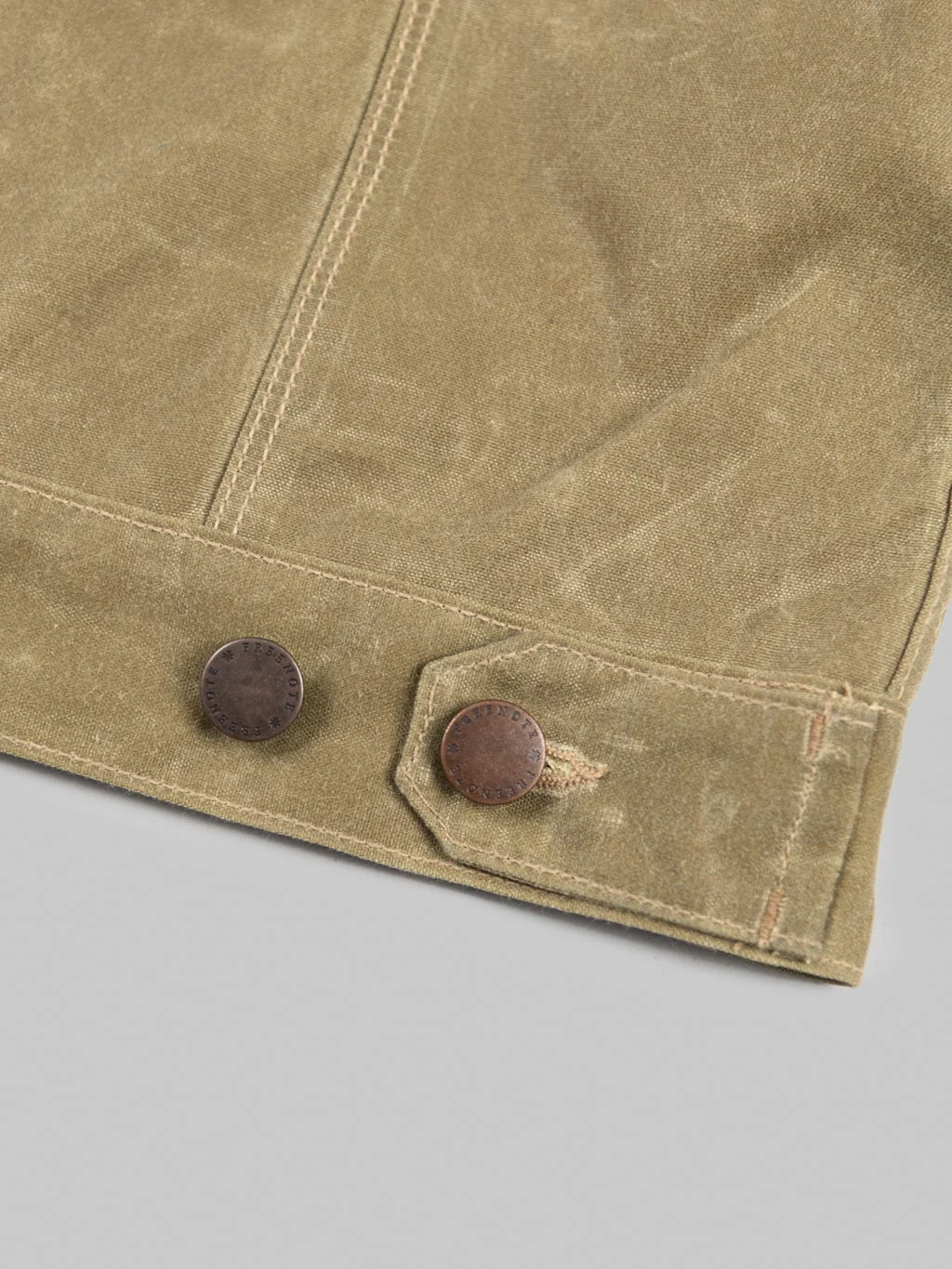 Freenote Cloth Riders Jacket Waxed Canvas Tobacco Brown Interior - Image 16