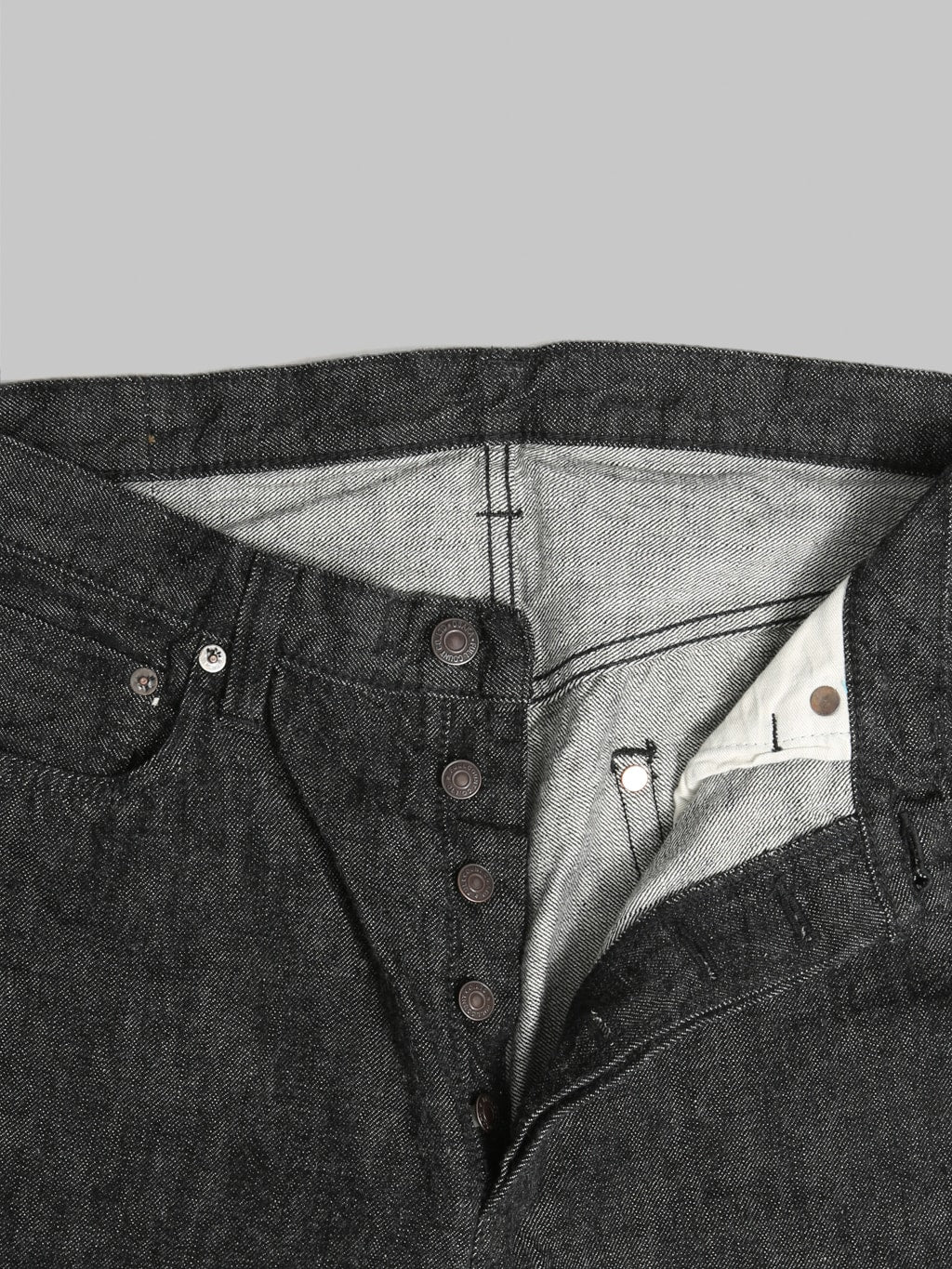 Fullcount 0105BK 13.7oz Wide Straight Black Jeans - Image 11