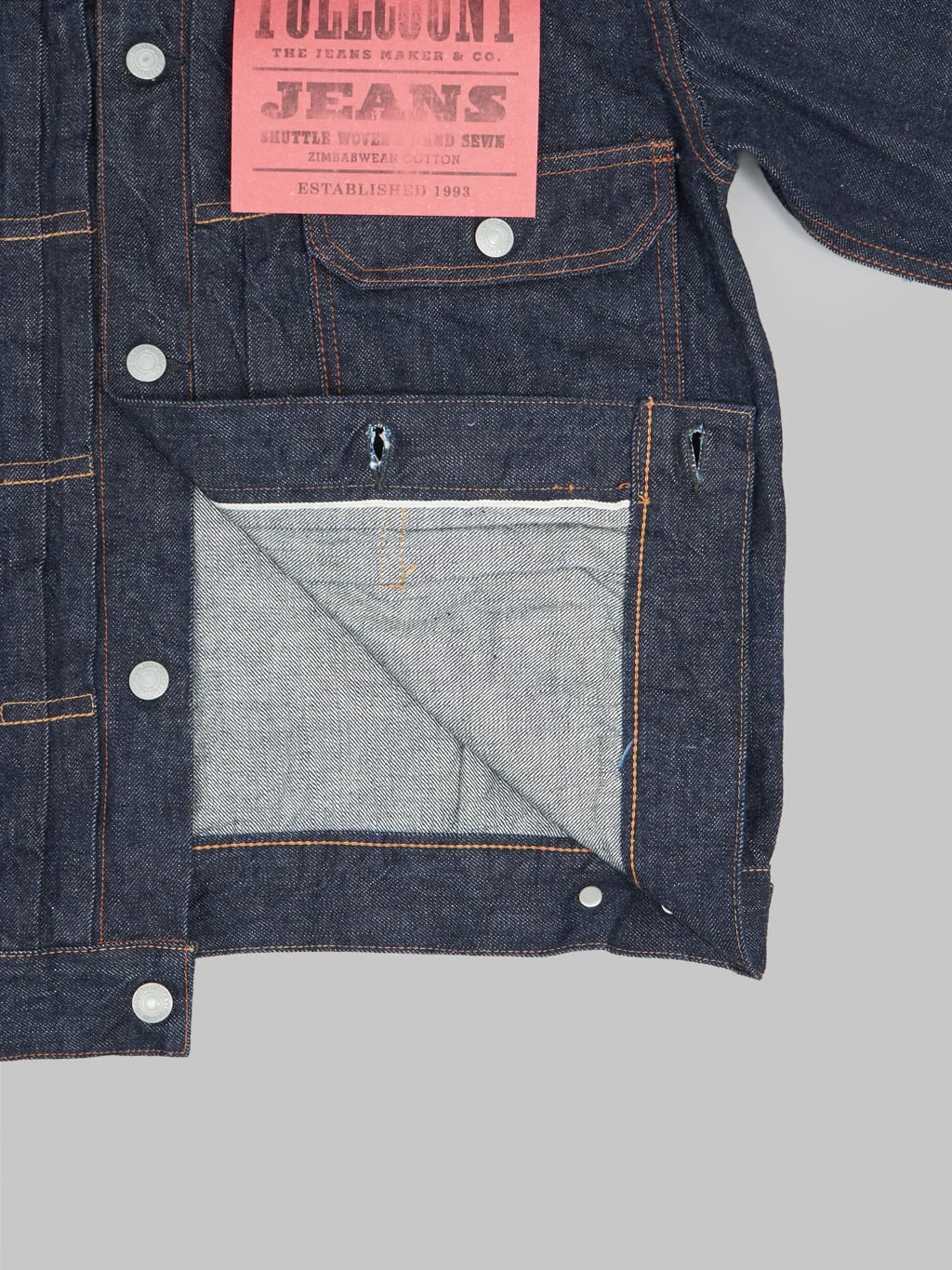 Fullcount 2102W 13.7oz Type II Denim Jacket - Image 9