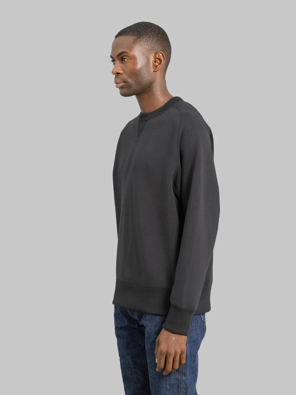Jackman Big Loop Crewneck Ink Black - Image 3
