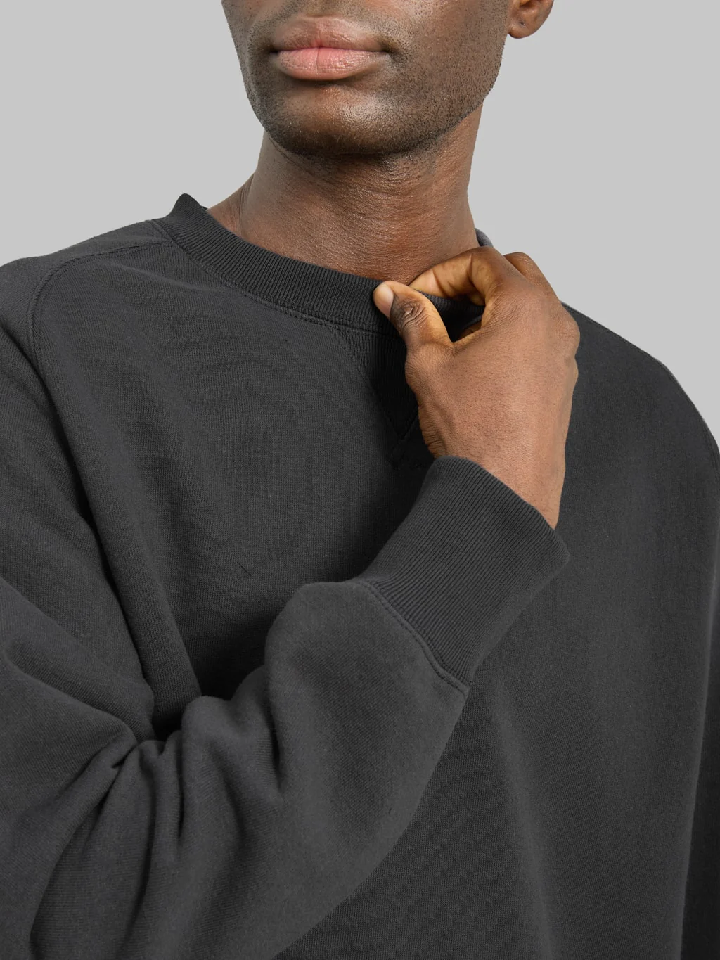 Jackman Big Loop Crewneck Ink Black - Image 4