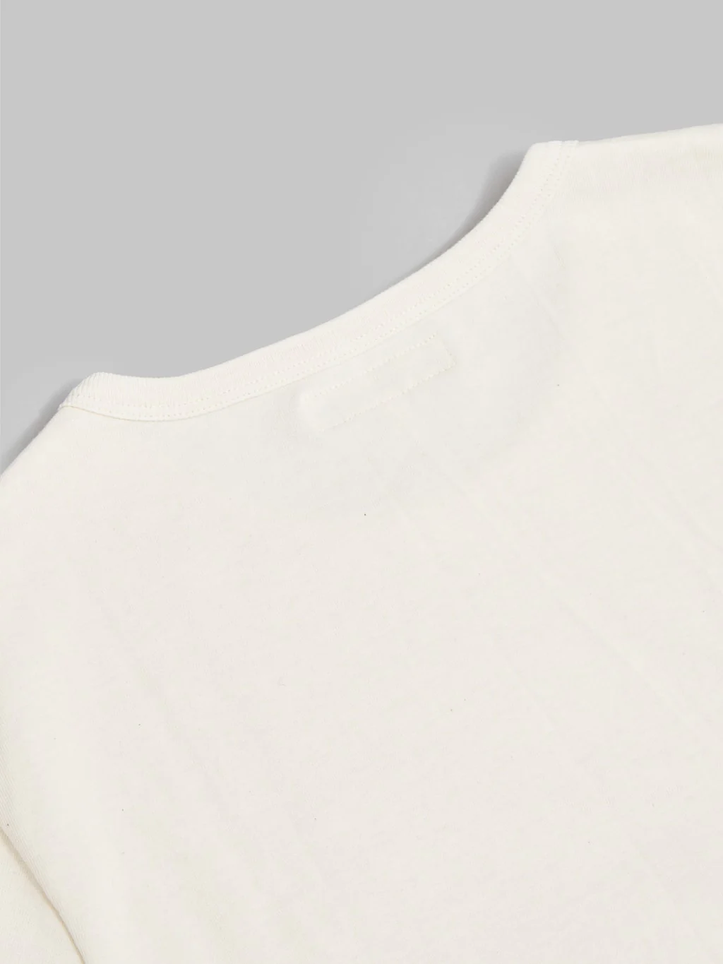 Merz b. Schwanen 215 2-Thread Heavyweight 7.2oz Crewneck Loopwheeled Classic Fit T-Shirt Nature - Image 8