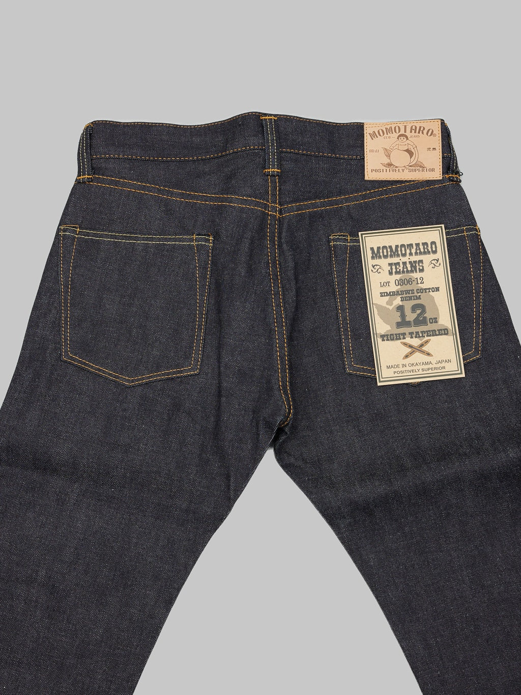 Momotaro 0306-12 12oz Tight Tapered Jeans - Image 11