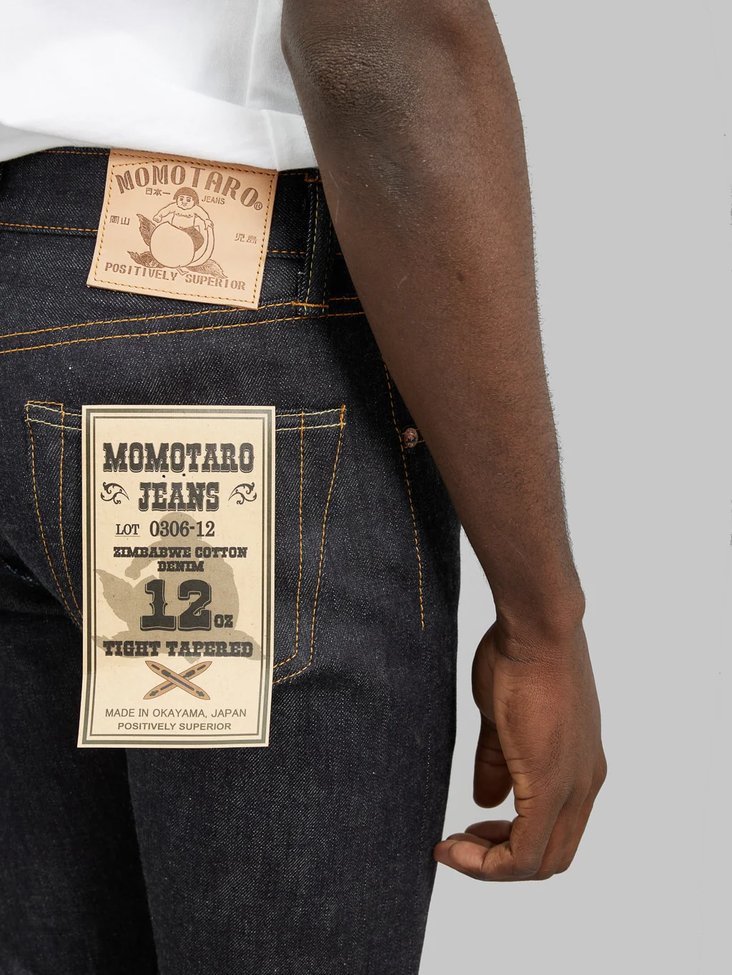 Momotaro 0306-12 12oz Tight Tapered Jeans - Image 6