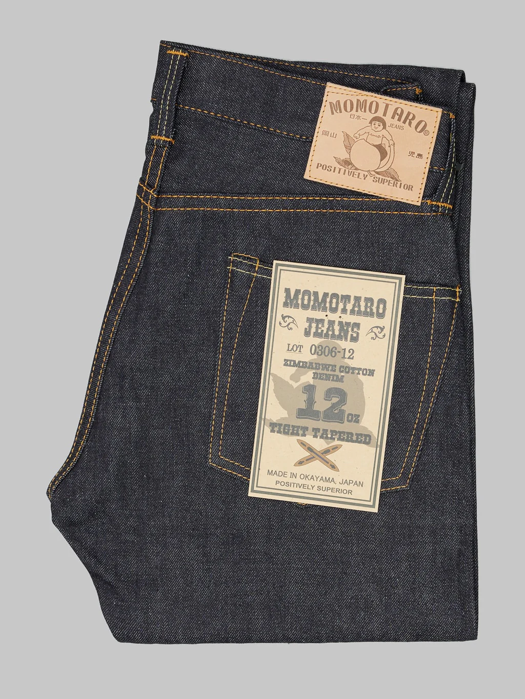 Momotaro 0306-12 12oz Tight Tapered Jeans - Image 8