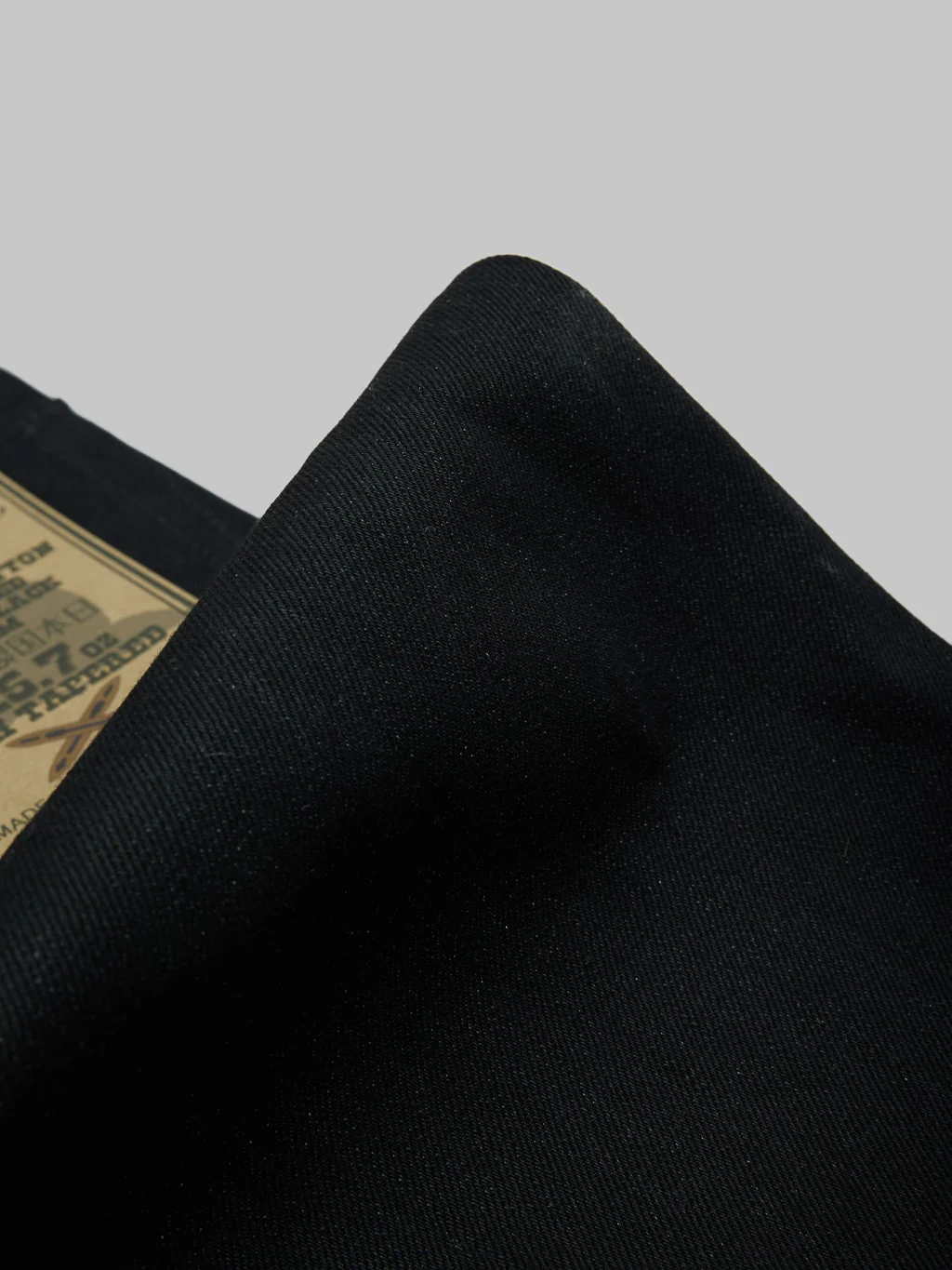 Momotaro 0405-B 15.7oz Black x Black High Tapered Jeans - Image 11