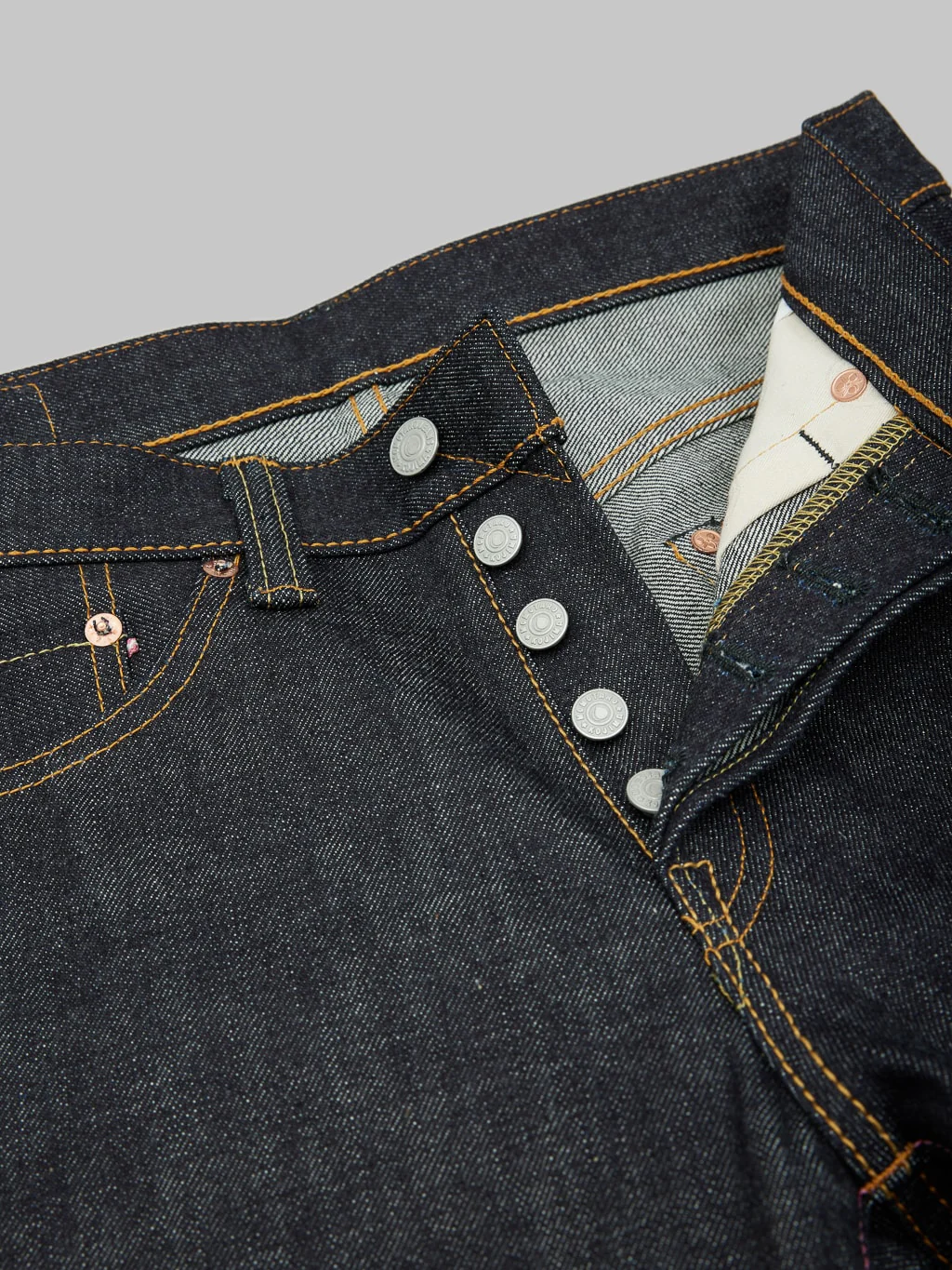Momotaro 0405-V 15.7oz High Tapered Jeans - Image 13