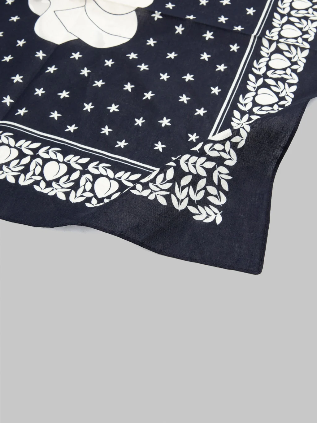 Momotaro Cotton Bandana Navy - Image 5