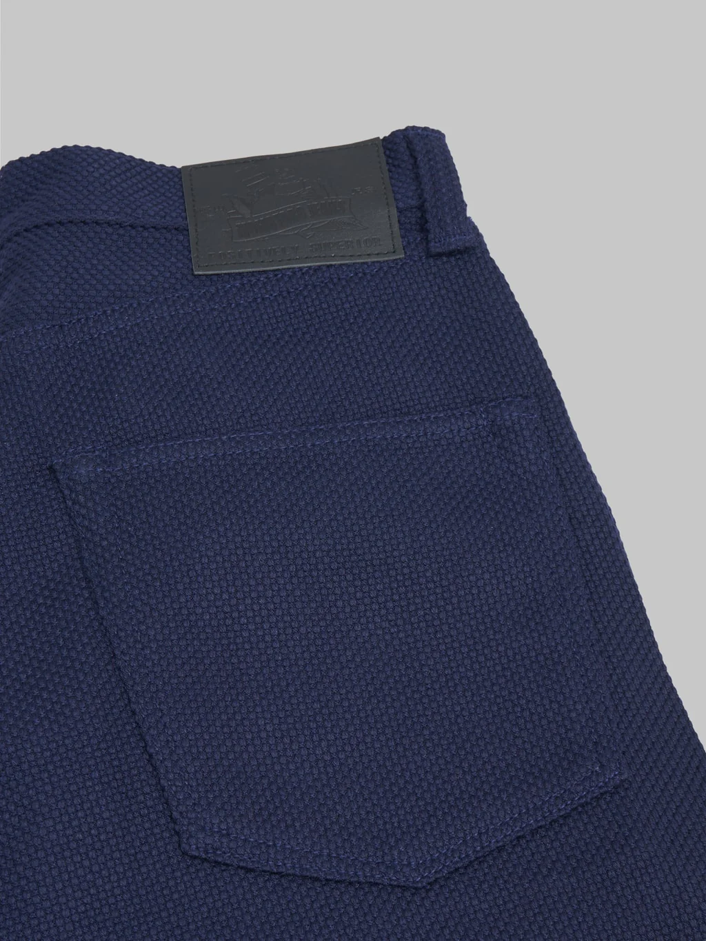 Momotaro MXPT1204 Nylon Sashiko Wide Tapered Jeans - Image 16