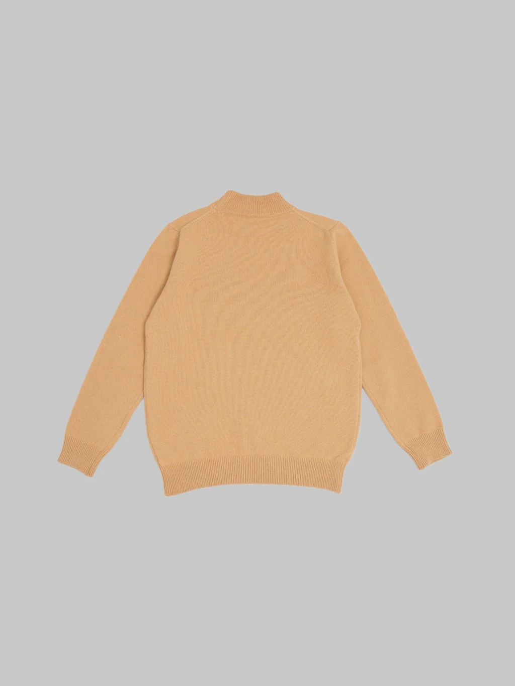 Mooncastle 7G Cashmere Silk Wool Mockneck Pullover Camel - Image 7